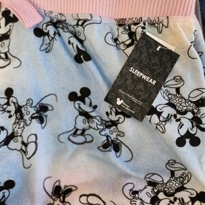 Disney Boxer Short Pajama Bottom with Mickey and Minnie Mouse Print
